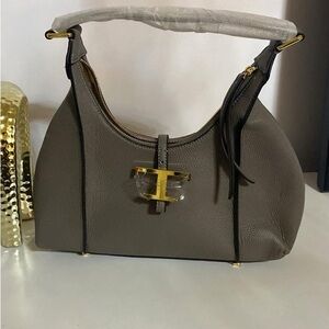 Elegant Taupe Designer Women's Bag